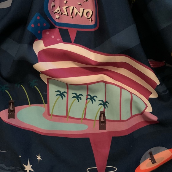 Tiki Atomic Punk Swing Skirt - Oblong Box Shop - Size Large - Picture 6 of 9